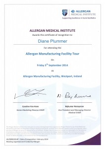 Allergan Medical Institute - Allergan Manufacturing Facility Tour Westport, Ireland
