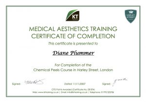 chemical peel training certificate