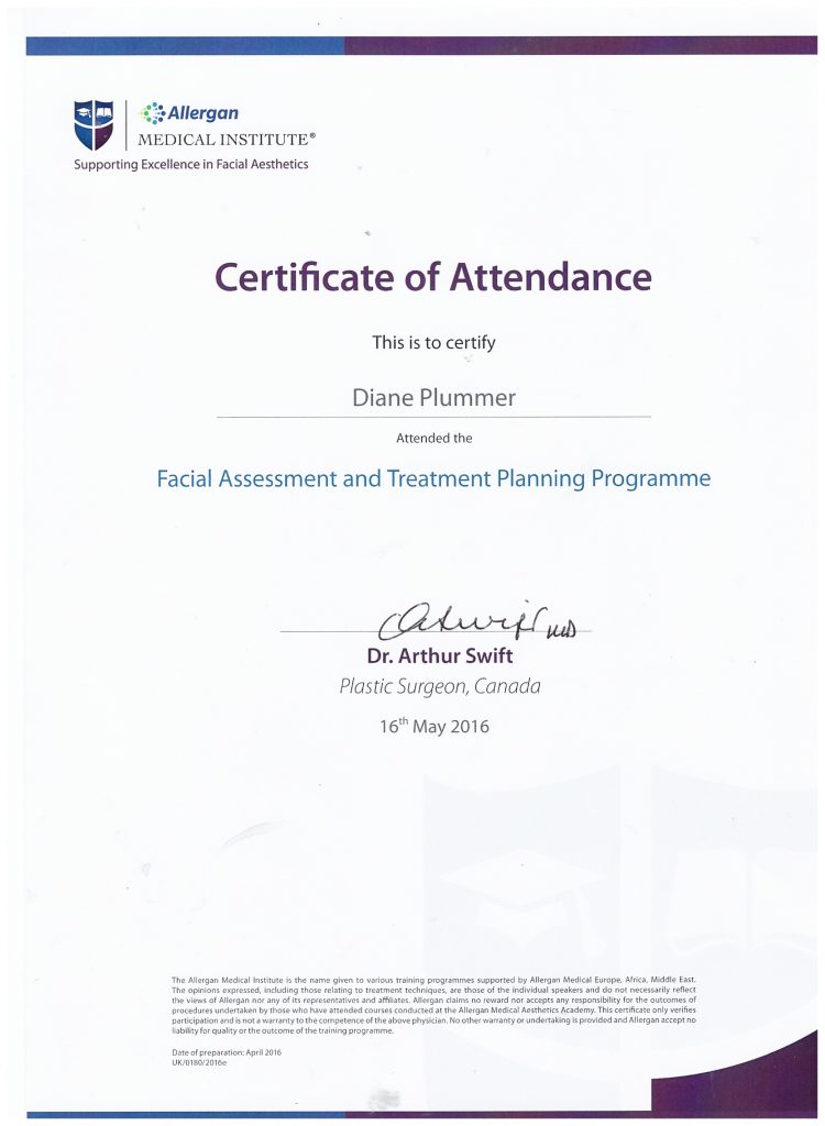Allergan Medical Institute - Facial Assessment & Planning Programme